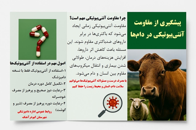 پیشگیری از مقاومت آنتی بیوتیکی در دام ها